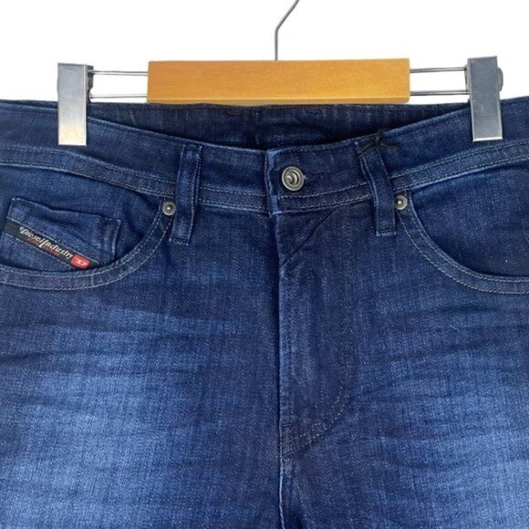 DIESEL Thommer X RM035 Blue Slim Skinny Stretch Jeans Dark Wash 00SB6D 34 X 32 - Picture 3 of 9